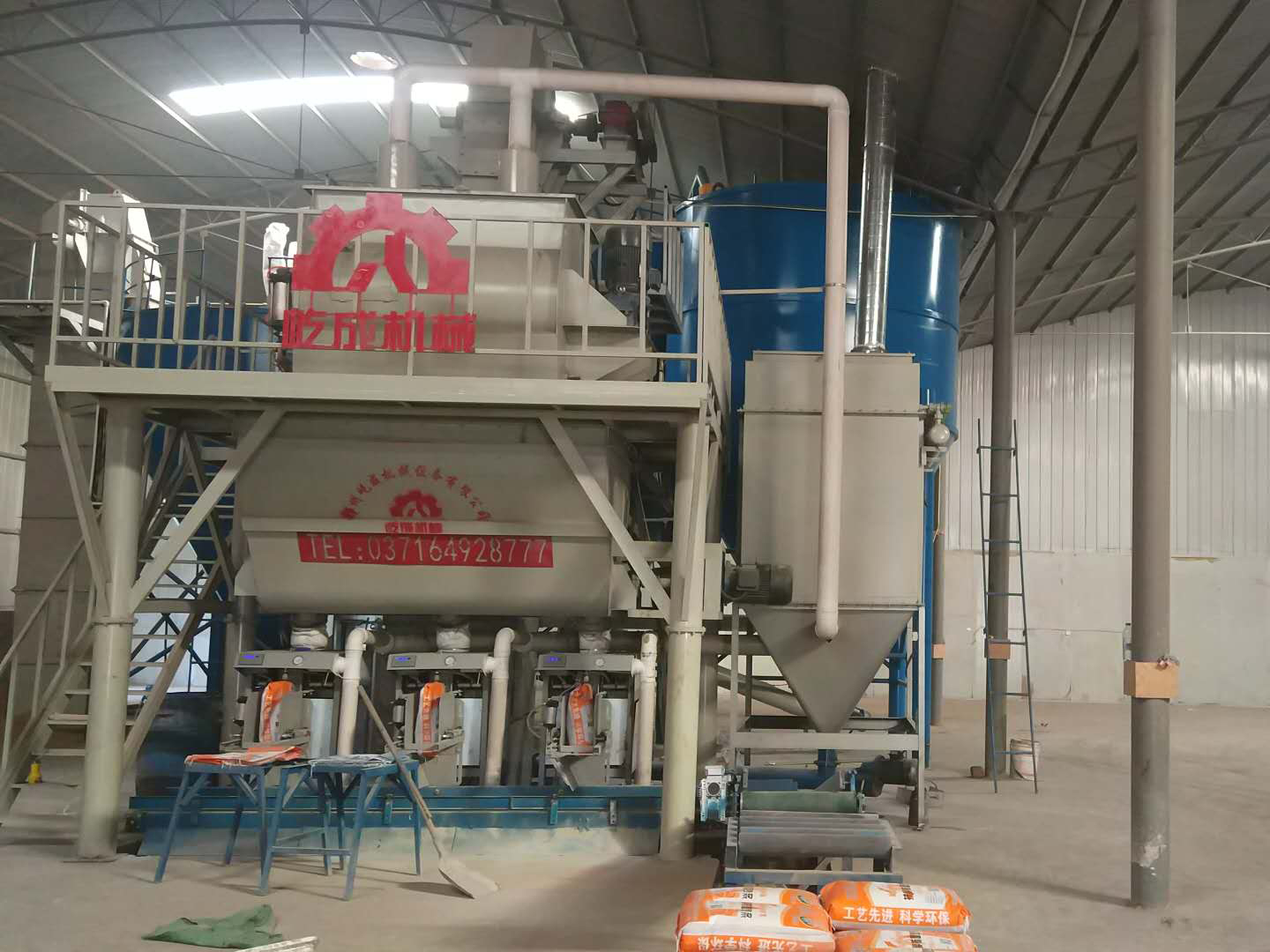 自動碼垛干粉砂漿生產線