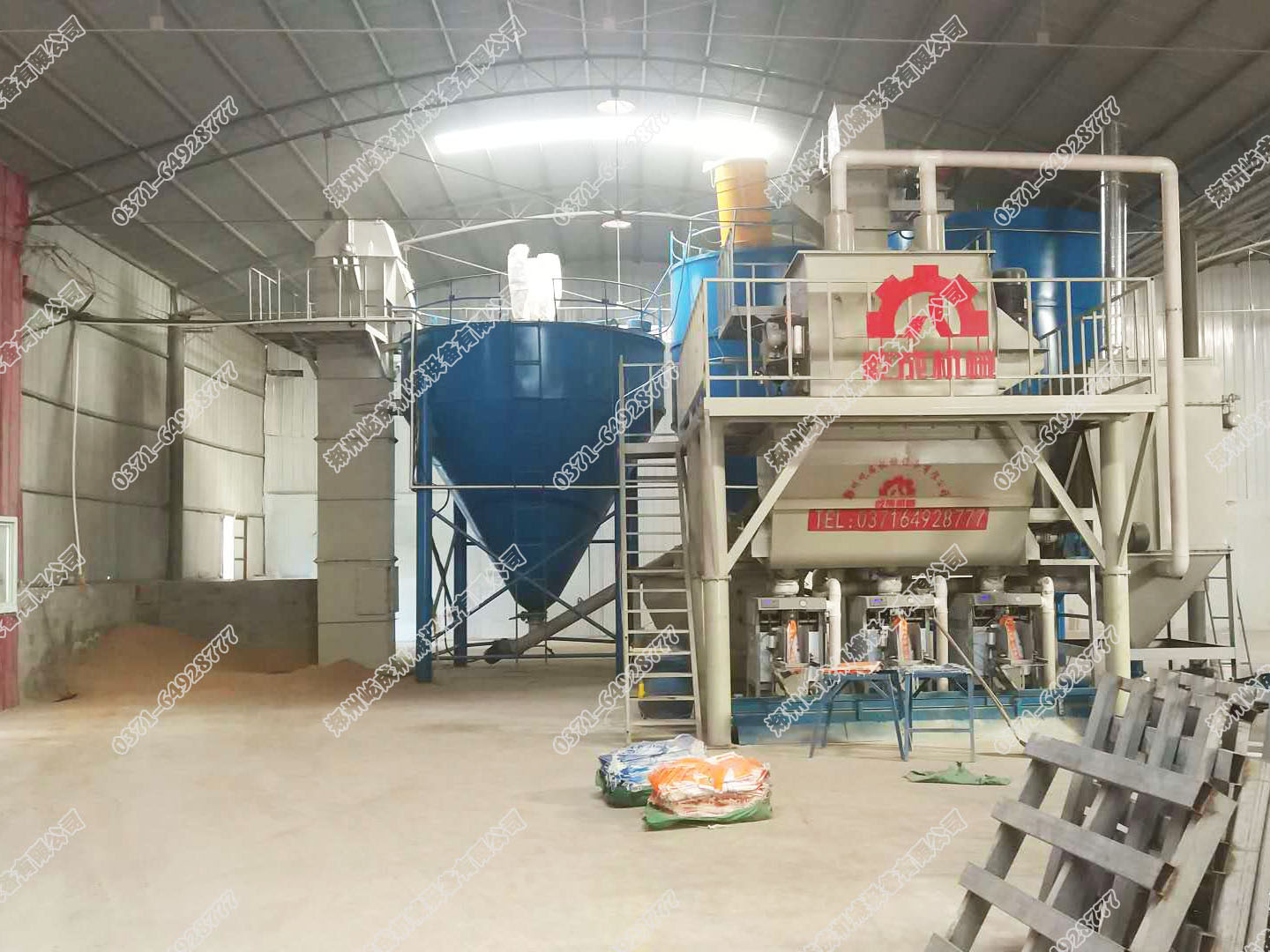 全自動干粉砂漿生產線