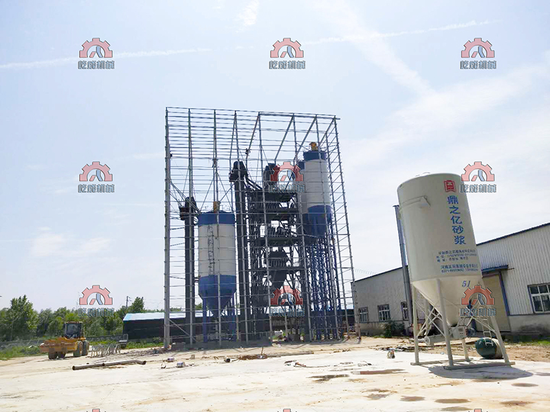 開封所建造的年產(chǎn)20萬噸干粉砂漿站