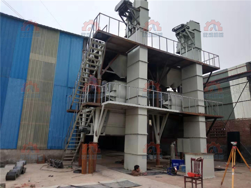 河南干混砂漿設(shè)備項(xiàng)目現(xiàn)場(chǎng)