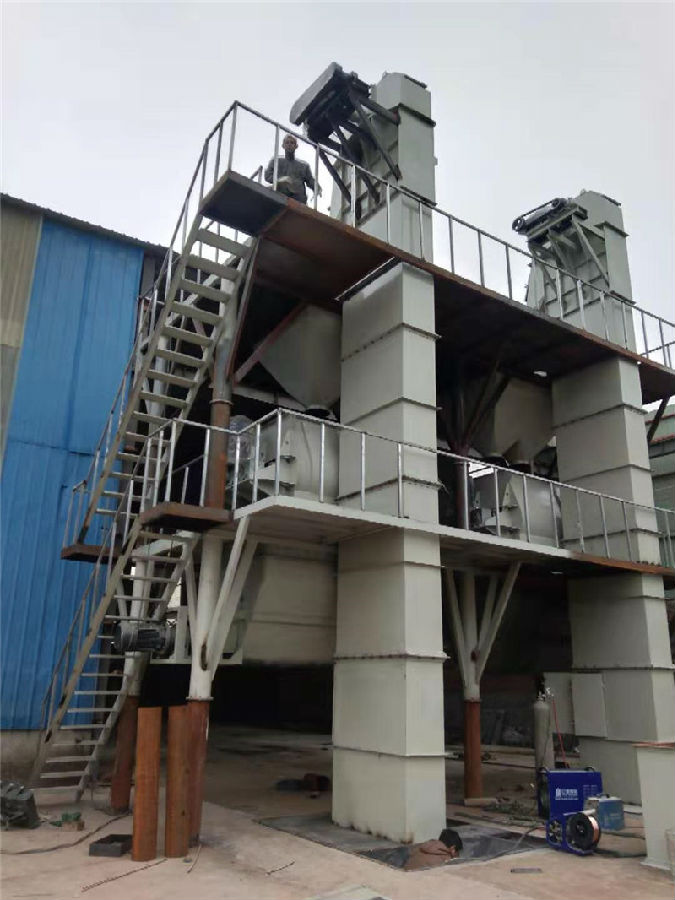 河南干混砂漿設(shè)備項(xiàng)目現(xiàn)場(chǎng)